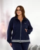 Жіночий прогулянковий костюм із замши (кофта + брюки) Uaclothes 58/60 Синій (like35378-157991373) - зображення 3