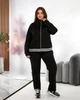 Жіночий прогулянковий костюм із замши (кофта + брюки) Uaclothes 58/60 Чорний (like35379-158001373) - зображення 4