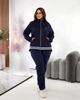 Жіночий прогулянковий костюм із замши (кофта + брюки) Uaclothes 58/60 Синій (like35378-157991373) - зображення 7