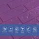 016-3 Панель стеновая 3D 700х770х3мм (кирпич) Фиолетовый SW-00003248 - изображение 4