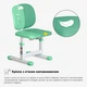 Комплект Evo-kids (стіл+стілець) Evo-06 Plus Green (арт. Evo-06 Plus Z) - изображение 5