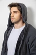 Кофта мужская на молнии, цвет темно-серый, XL, XXL, 244R2652 - изображение 7
