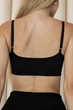 Хлопковый комплект нижнего белья Basic Fit топ-бра и трусики-слипы Черный XL - изображение 6