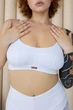 Хлопковый комплект нижнего белья Basic Fit топ-бра и трусики-слипы Белый XS - изображение 6