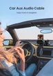 Кабель 3,5 AUX (папа) to 3,5 AUX (папа) Ugreen AV150 TRS, 3-пиновый, нейлоновый, стерео, 150см Black (50356) - изображение 10