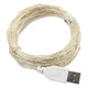 Гирлянда usb капля росы 200 led нить длина 20м 8 режимов тепло-белый - изображение 3