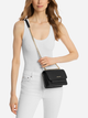Torebka damska crossbody przez ramię skórzana mała Michael Kors Claire Sm Xbody 32T4GC7C1T 001 Czarna (800070349065) - obraz 2