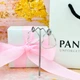 Серебряные серьги Ассиметричные сердца большие Пандора Pandora 297822 - изображение 4