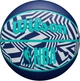 Баскетбольный мяч Wilson NBA DRV PLUS DAZZLE CAMO OUTDOOR INDIGO темно-сине-бирюзово-белый Размер 7 WZ3016102XB7 - изображение 1