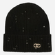 Czapka damska beanie Liu Jo 2F5017M0300-22222 One Size Czarna - obraz 1