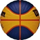 Баскетбольный мяч Wilson FIBA 3X3 темно-сине-желто-красный Размер 6 WTB0533XB - изображение 3