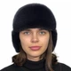 Шапка норковая Меховой Стиль Комбинированная Ушанка 54-60 Антрацитово-графитовый (058/H) - изображение 7