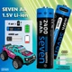 Аккумуляторная батарейка SEVEN AA 1.5V Li-ion 4 шт - изображение 9