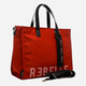 Torba shopper damska materiałowa Rebelle REB0082T0001-0139 Czerwona - obraz 2