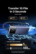 USB-хаб UGREEN CM888 7-in-1 USB-C to 3xUSB, 1xUSB-C, HDMI, RJ-45, PD 100W Gray (45155) - зображення 6