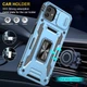 Чохол зі шторкою для камери Camshield Army Ring для Samsung Galaxy A07, ударостійкий кейс з кільцем-тримачем та функцією підставки Light Blue - изображение 3