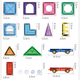 Klocki Magnetyczne Woopie 3D Zestaw Edukacyjny, Zamek, Pojazdy, 110 elementów (5906280654979) - obraz 7
