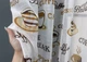 Кухонная тюль-арка VR-Textil № 1792т лен молочный с коричневым 300х150 см (53-0066) - изображение 3