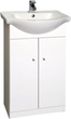 Szafka łazienkowa Deftrans Nice 50 z umywalką Biała (4772013151470) - obraz 1