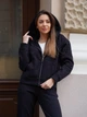 Спортивный костюм женский на флисе костюм зимний на молнии ZIP FUR Черный L - изображение 2