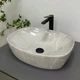 Умывальник (раковина) VBI OLBIA GREY STONE GLOSSY накладной - изображение 4