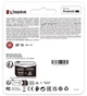Карта пам'яті Kingston microSDXC 256GB UHS-I U3 V30 + SD-адаптер (SDCG4/256GB) - изображение 7