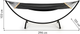 Hamak ze stelażem ModernHome by Multistore GW-940 296 x 120 x 103 cm Czarny (5905817002269) - obraz 6