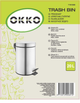 Кошик для сміття OKKO T-Y0120SS з педаллю 20 л Срібний (4772013253815) - зображення 2