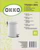 Кошик для сміття OKKO T-Y0120M з педаллю 20 л Білий (4772013253778) - зображення 2