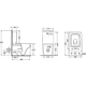Унитаз компакт Mixxus Quadro-0403-R 640x360 прямоугольный, с сиденьем, белый (MI6710) - изображение 7