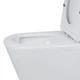 Унитаз компакт Mixxus Bevel-0403-T3 640x360 овальный, с сиденьем, белый (MI6712) - изображение 4
