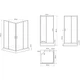 Душова кабіна з низьким піддоном Mixxus CUBIC SCT01-90x90x195-FB CHROME матове скло 4мм (MI6903) - зображення 6