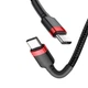 Кабель Baseus Cafule USB Cable Type-C-Type-C 3A 1m Red+Black (CATKLF-G91) - зображення 3
