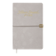 Еженедельник датированный 2026 Buromax Velour А5 из искусственной кожи 136 страниц светло-серый (BM.2710-20) - изображение 1