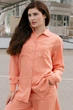 Жіноча сорочка з манжетою на ґудзиках LadyLike 48 Кораловий (ll2212710013425) - изображение 1