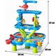 Stolik wodny Woopie 4w1 Piaskownica Wodospad XL 4-Poziomowy Delfin 55655 (5906280655655) - obraz 4