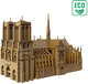 3D пазл картонний Cartonic Собор Нотр-Дам-де-Парі CARTNOTRE (4820191134102) - зображення 3