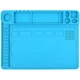 Силиконовый коврик Mechanic V61, 2 в 1, термостойкий для пайки и ремонта техники, 480x360 мм, Blue - изображение 1