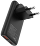 Ładowarka sieciowa Allity GaN PD QC ATC-02-65WAC 1x USB-C + 1x USB-A 65W Black (5906667550702) - obraz 2