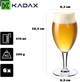 Набір склянок для пива Kadax 410 мл 6 шт (5903699442319) - зображення 4
