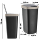 Kosz na śmieci Kadax Compacta 25 l (5903699492710) - obraz 2
