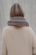 Жіночий Теплий В'язаний Шарф Without Carry Brown - изображение 4