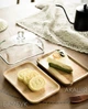 Масленка KitchenWare со стеклянной крышкой и подставкой из акации - изображение 7