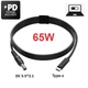 Кабель USB Type-c DC (5.5 х 2.1) для зарядки ноутбука c PD триггером 65W , 1.5 метра (0521) - изображение 1
