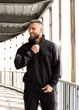 Мужской спортивный костюм MonsterBrand утепленный 4XL (58) черный - изображение 5