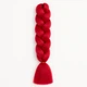 Канекалон однотонный А12 красный Jumbo Braid коса 60 см - изображение 2