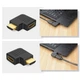 Кутовий перехідник HDMI тато/мама. Лівий кут - зображення 2