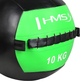 Piłka do ćwiczeń HMS WLB Wall Ball 10 kg Zielona (5907695518306) - obraz 3