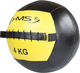 Piłka do ćwiczeń HMS WLB Wall Ball 4 kg Żółta (5907695518276) - obraz 2
