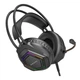 Наушники Borofone игровые проводные микрофон подсветка Thunder BO105 Black (BO105_Black) - изображение 4